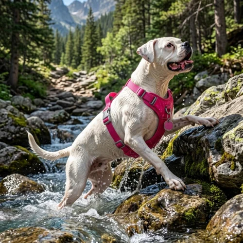 Reflective Waterproof Dog Harness Soft Mesh Comfortable Massage Padding Control Handle Outdoors Harness