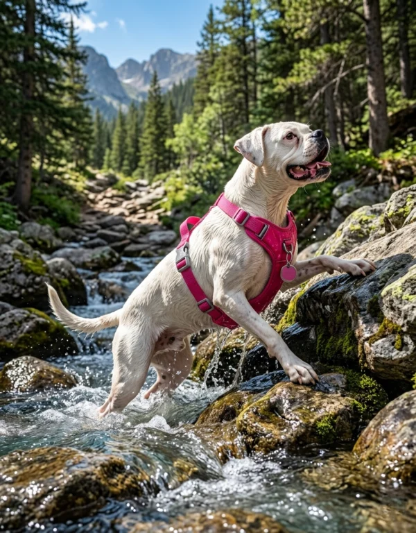 Reflective Waterproof Dog Harness Soft Mesh Comfortable Massage Padding Control Handle Outdoors Harness
