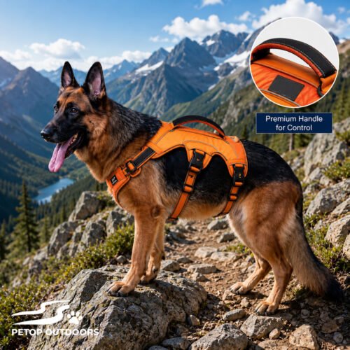 Outdoor Adventure Harness Waterproof Breathable Comfortable Dog Harness for All-day Wear