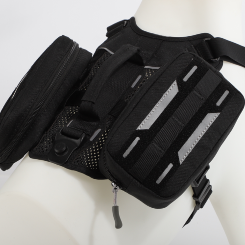 Tactical-Dog-Harness-with-Removable-Pockets Heavy Duty Tactical Dog Harness Vest with Backpack for Working Dogs