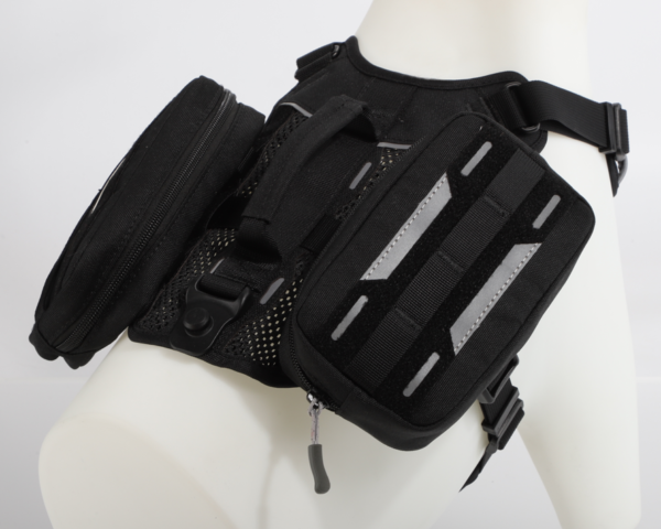 Tactical-Dog-Harness-with-Removable-Pockets Heavy Duty Tactical Dog Harness Vest with Backpack for Working Dogs