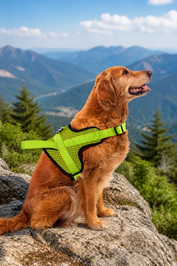 Soft Breathable Air Mesh with with Dual D Rings Dog Harness Perfect for Active Dogs