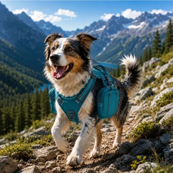 Petop Outdoors Dog Backpack & Stand-Alone Harness Dog Harness for Hiking Every Outdoor Adventure