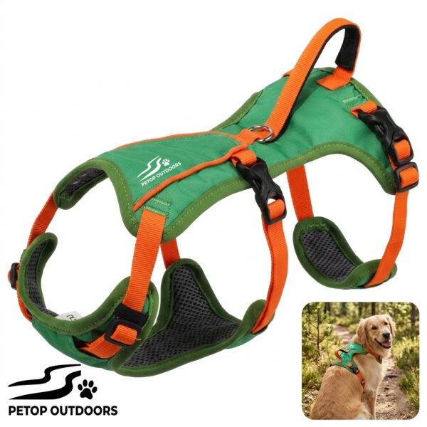 Six Adjustment Options Lightweight Lift-and-Assist Dog Harness with Padded Handle