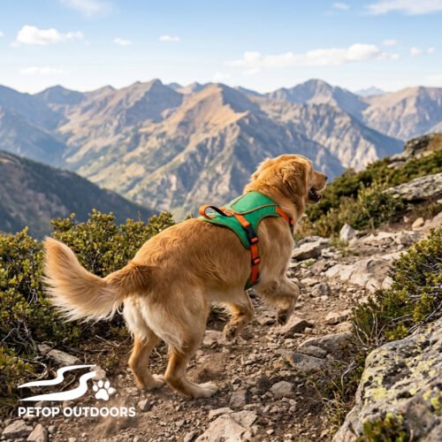Six Adjustment Options Lightweight Lift-and-Assist Dog Harness with Padded Handle