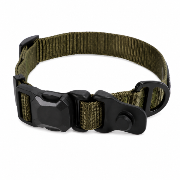 Heavy Duty Tactical Dog Collar with Magnetic Quick-Release Buckle