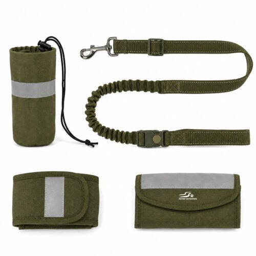 Hands-Free Dog Leash with Treat Pouch Phone Bag Hands-Free Dog Leash with Treat Pouch & Phone Bag | Multifunctional Walking Set