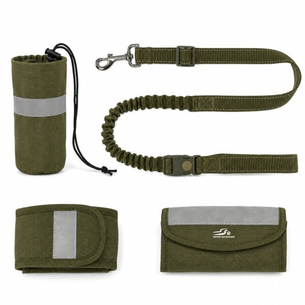 Hands-Free Dog Leash with Treat Pouch Phone Bag Hands-Free Dog Leash with Treat Pouch & Phone Bag | Multifunctional Walking Set