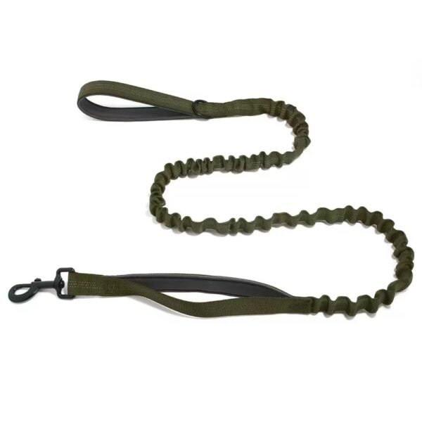 Military Bungee Dog Leash Heavy Duty Bungee Dog Leash Shock Absorbing Lead for Large & Strong Dogs