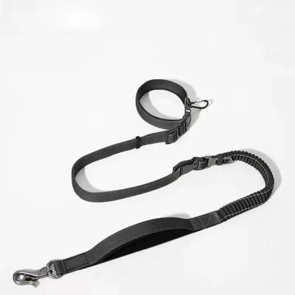 Multi Position Dog Leash Multifunctional Bungee Dog Leash Adjustable Shock Absorbing Lead for Running, Hiking