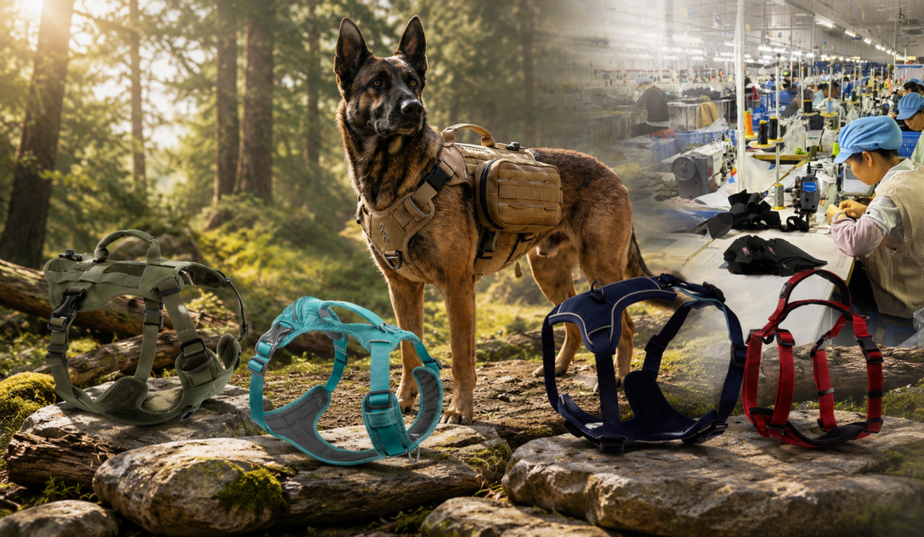OEM Wholesale Custom Dog harness Manufacturer Classic Sturdy Norwegian Softer-walk Harness Soft Padded Chest Strap Easy On and Off Harness