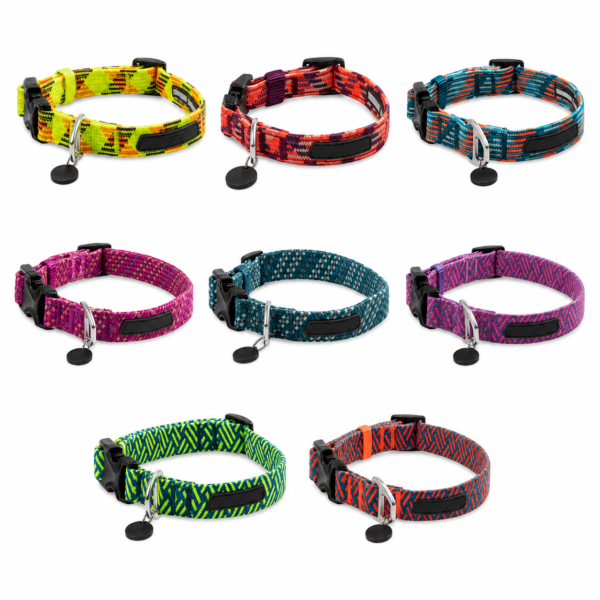 Paracord rope webbing collar OEM Premium Paracord Dog Collar with Aluminum D Ring