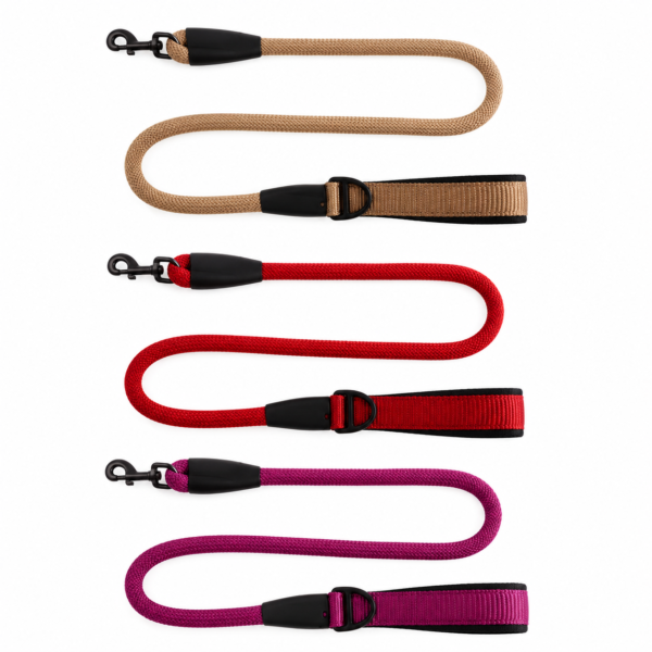 Rope Dog Leash OEM factory Lightweight Dog Rope Leash with Traffic Handle Adjustable Nylon Lead for Walking