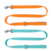 reflective leash for dogs Reflective Dog Leash with Soft Comfort Handle Heavy-Duty Nylon Lead for Night Walks