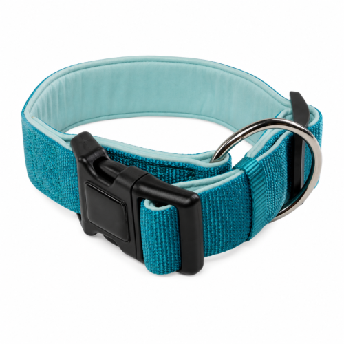 solid nylon collar Reflective Nylon Dog Collar with Soft Neoprene Padding & Adjustable Fit