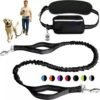 Hands-Free Waist Dog Leash Hands-Free Waist Dog Leash with Shock Absorbing Bungee for Running & Walking