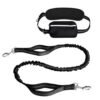 hands-free dog walking running leash with pouch Hands-Free Waist Dog Leash with Shock Absorbing Bungee for Running & Walking